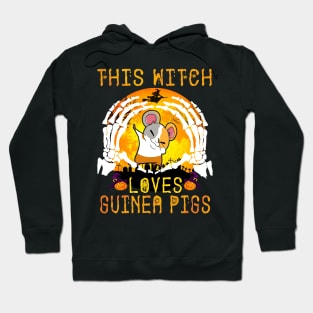 This Witch Loves Guinea Pigs Halloween (101) Hoodie